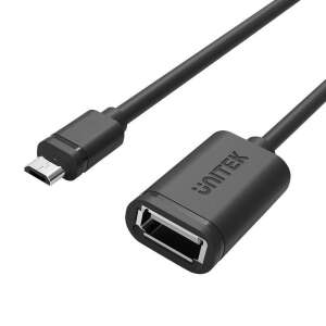 UNITEK Y-C438GBK USB kábel 0,2 M USB 2.0 Micro-USB B USB A Fekete 58104311 - Unitek