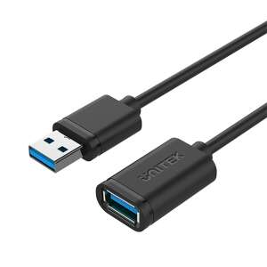 UNITEK Y-C458GBK USB kábel 1,5 M USB 3.2 Gen 1 (3.1 Gen 1) USB A Fekete 58482551 - Unitek
