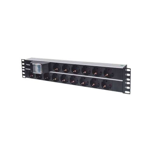 INTELLINET 714051 Intellinet Power strip rack 19 2U 250V/16A 15x Schuko 1,5m double air switch 55983151
