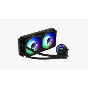 Aerocool Mirage L240 ARGB 24cm AIO CPU cooler with two RGB fans - PC Fan