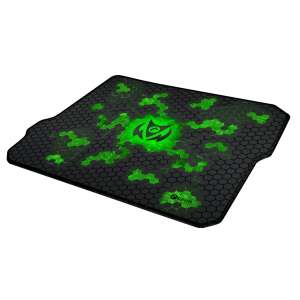 C-TECH Anthea 320 x 270 x 4 mm mousepad pentru jocuri negru și verde cu design fagure - C-Tech