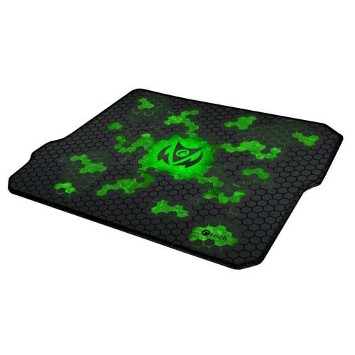 C-TECH Anthea 320 x 270 x 4 mm mousepad pentru jocuri negru și verde cu design fagure