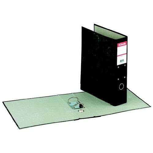 Esselte 70 mm A4 ring binder, black, for hanging files