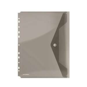 DONAU A4 Plic de arhivă cu închidere cu buton, fumuriu - Huse de protecţie acte