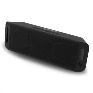 Esperanza EP126KK FOLK black Bluetooth speaker with FM radio, angled view - Esperanza Bluetooth Speaker