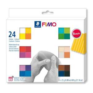 FIMO "Soft Basic" égethető 24 különböző színű gyurma készlet (24x25g) 58233711 