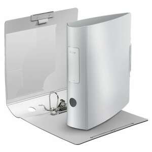 Leitz "180 Active Style" 82 mm A4 PP ring binder, crystal white, open view - File folder