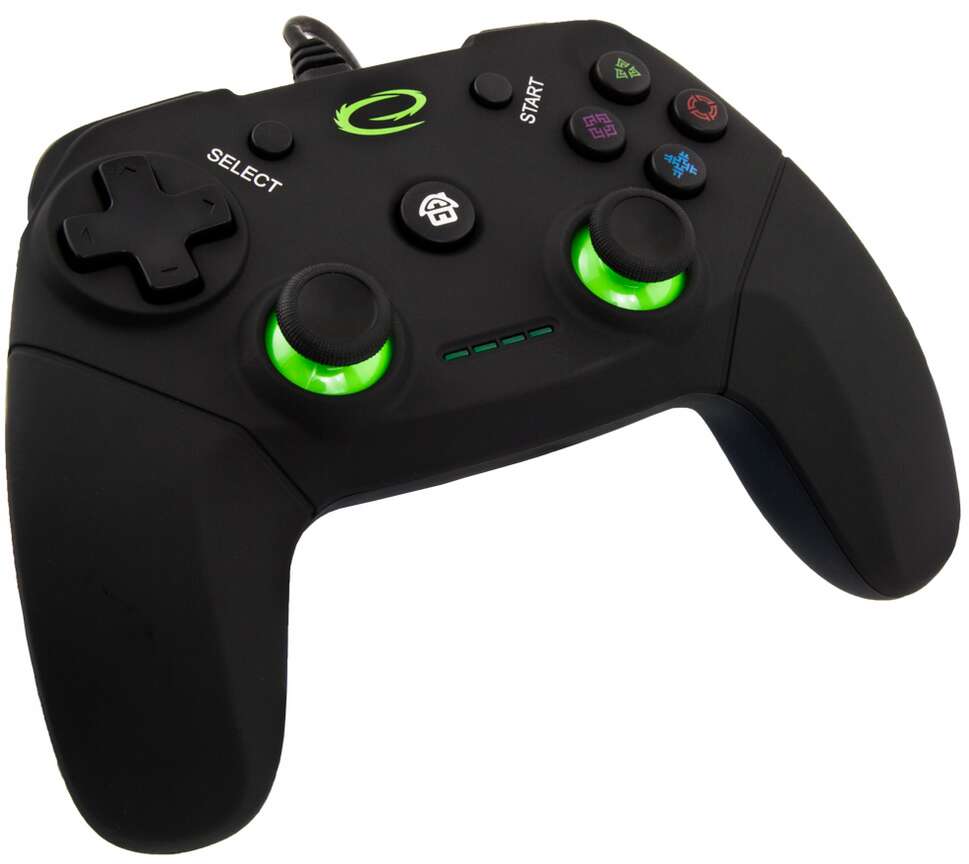 Esperanza EGG110K Vanquisher, PlayStation 3, PC, USB, Black Wired controller