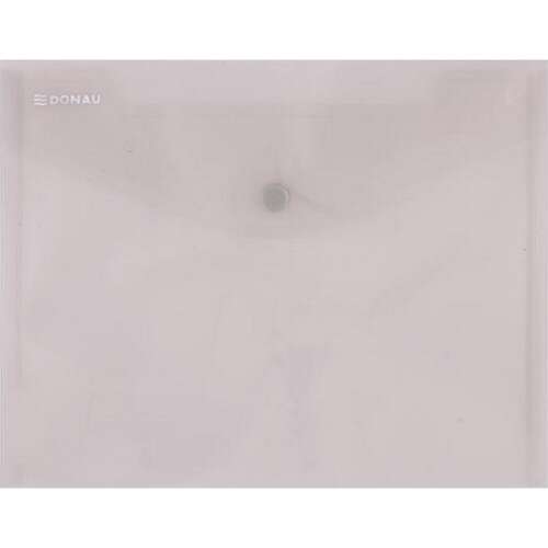 DONAU A5 grey PP document pouch with press stud