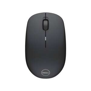 Dell WM126 Wireless Optical Mouse, black, front view - Mouse