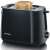 Severin AT 2287 black toaster with two slices of toasted bread