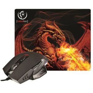 Rebeltec Red Dragon Gamer Egér és Egérpad Kombó - Rebeltec