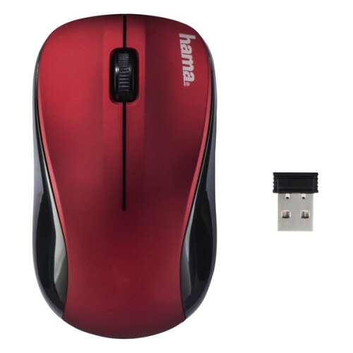 HAMA BEZDRÔTOVÁ OPTICKÁ MYŠ AM-8100 ČERVENÁ