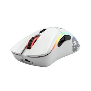 Glorious Model D- Kabellose Gaming Maus - Weiß, ergonomisches Rechtshänderdesign - Glorious