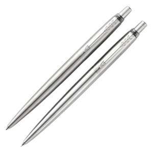 PARKER Jotter golyóstoll készlet, ezüst színű, ezüst klipsz - Parker