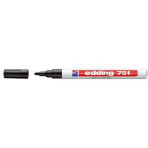 Marker de vopsea EDDING 751, negru, 1-2mm - Markere
