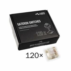 Glorious Gateron Clear Switches 120 darabos csomag egy kapcsolóval - Glorious