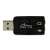 Media-Tech VIRTU 5.1 USB sound card, black, front view