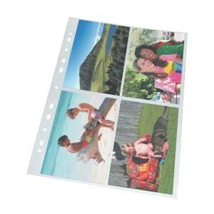 Esselte 4-pocket A4 photo album page, clear, 80 micron, for 10x15 cm photos - Document wallet