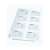 Esselte A4 105 micron 16-pocket clear business card holder