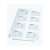 Esselte A4 105 micron 16-pocket clear business card holder