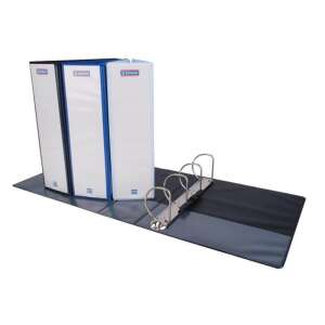 DONAU A4 80 mm 4 gyűrűs panorámás PP kék gyűrűskönyv