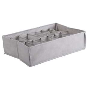 Szürke 14 rekeszes fehérnemű rendező fiókhoz és szekrényhez - Gardrób rendszerező