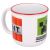 Minecraft Creeper és TNT kerámia bögre, 400 ml