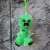 Minecraft Creeper plüssfigura, zöld, 13cm, kulcstartó