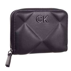 Black quilted Calvin Klein women's wallet with zipper - Calvin Klein