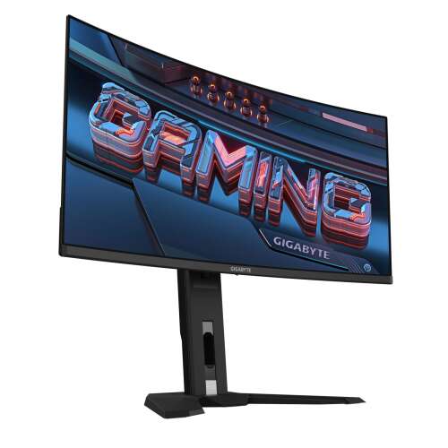 GIGABYTE MO34WQC 34 Zoll gekrümmter OLED Gaming Monitor, schwarz