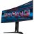 Gigabyte MO34WQC 34-Zoll Ultrawide Curved Gaming Monitor, schräge Ansicht