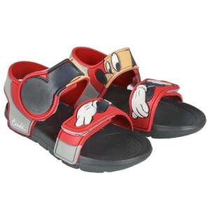 Cerdá Mickey Mouse Sandalen für Kinder, rot und schwarz, mit Klettverschluss - Cerdá