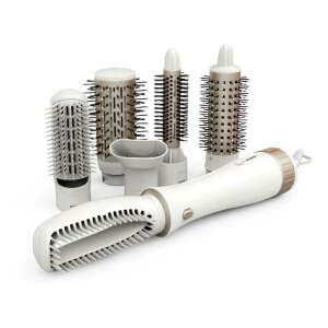 Hausberg HB-19 hajkefe 6 tartozékkal- 1000W- 360 C- fehér/arany