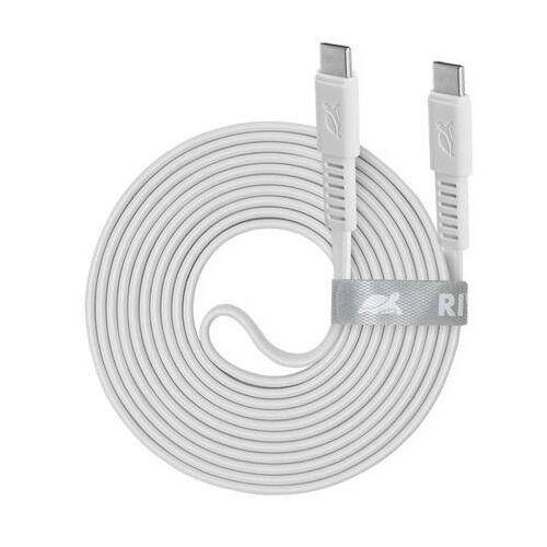RIVACASE USB-C auf USB-C Kabel, 2,1 m, weiß