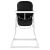 Ricokids Nuco Black High Chair, modern design, white frame