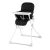 Ricokids Nuco foldable high chair, black and white, space-saving design