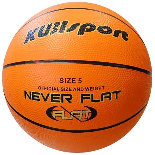 Kubisport 5-ös méretű, soha nem lapos kosárlabda, narancssárga