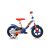 Dino Bikes 10-palcový modrý detský bicykel s pomocnými kolieskami