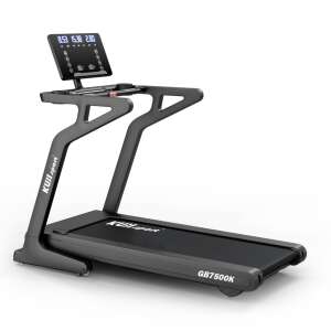 KuliSport GB7500K treadmill, black, front view - Treadmill