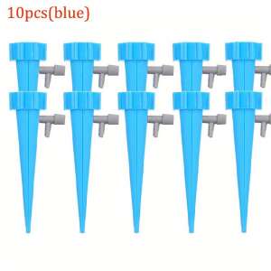 10 Stück blaue Kunststoff-Pflanzenbewässerungsspitzen für Tropfbewässerung - Tropfbewässerung