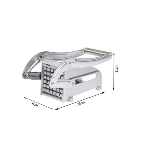 Burgonyaszeletelő méreteivel, 26cm x 9cm x 11cm