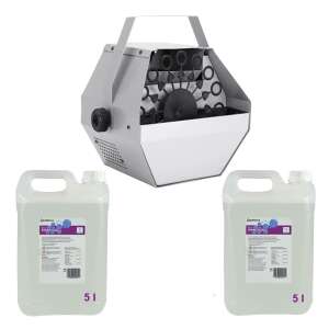 IdeallStore bubble machine with two 5 liter bottles of bubble solution - Party Decoration
