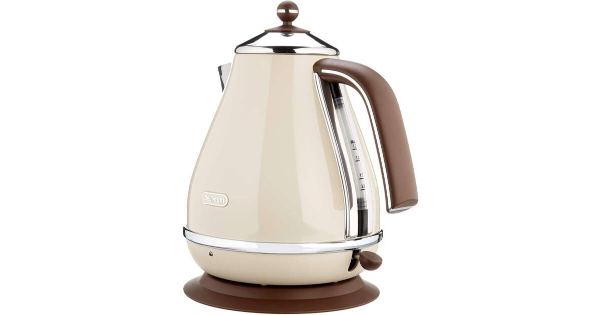 De'Longhi KBOV 2001.BG electric kettle 1,7 L 2000 W Beige | Pepita.com