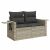 VidaXL Polyrattan Kerti Ülőgarnitúra - 4 részes - Világoszürke 103694152