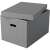 ESSELTE Home Storage Box, L size, gray, with lid open
