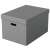 ESSELTE Home Storage Box, L size, gray, closed