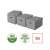 ESSELTE Home Storage Box, L size, gray, 3 pack, 100% recycled and recyclable