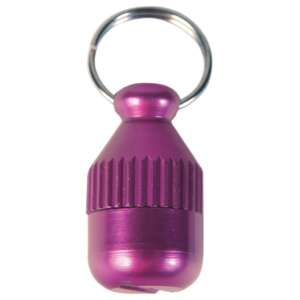 Purple metal pet ID tag with key ring, Adresier Animale de Companie 4161 - Pet Care