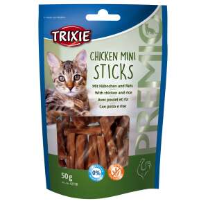 Trixie Premio Chicken Mini Sticks for Cats, 50g, with chicken and rice, gluten-free, no added sugar - Dog reward bait